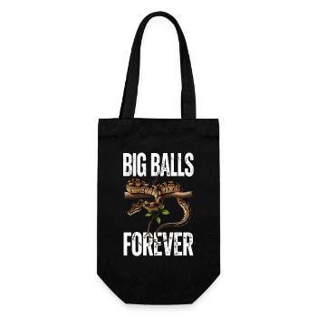King Python Snakes Lover Terrarium Python - Gift Bag for Bottles - black - Front