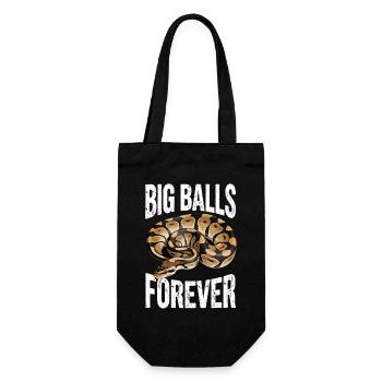 King Python Snakes Lover Terrarium Python - Gift Bag for Bottles - black - Front