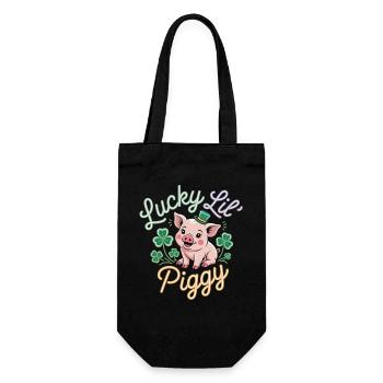 Lucky Pig Shirt – Tenue de la Saint-Patrick - Sac à bouteille - noir - Devant