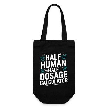 Retail Pharmacist Half Human Half Rx Specialist - Geschenkbeutel für Flaschen - Schwarz - Vorne