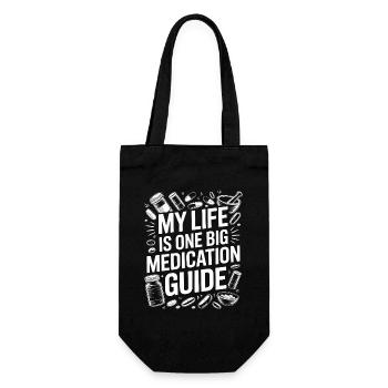 Retail Pharmacist My Life Is One Prescription Care - Gift Bag for Bottles - black - Front