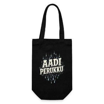 Tamil Tamilisch Sri Lanka Aadi Perukku - Geschenkbeutel für Flaschen - Schwarz - Vorne
