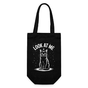 Look At Me - Cat Starry Sky - Gift Bag for Bottles - black - Front