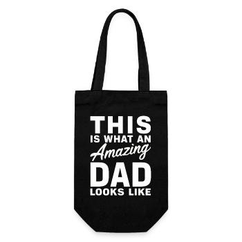 Voilà à quoi ressemble un papa incroyable pour la fête des pères - Sac à bouteille - noir - Devant
