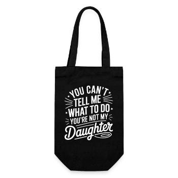 You can't tell me - Gift Bag for Bottles - black - Front