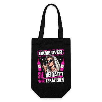 Enterrement de vie de garçon T-shirt des femmes Enterrement de vie de jeune fille - Sac à bouteille - noir - Devant