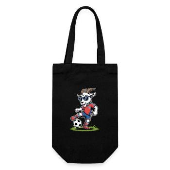 Z Soccer Goat avec des lunettes de soleil - Sac à bouteille - noir - Devant