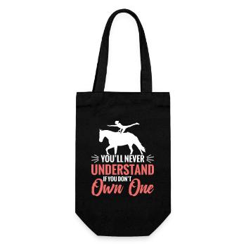  Horse Vaulter Equestrian Horse Lover Horse - Gift Bag for Bottles - black - Front