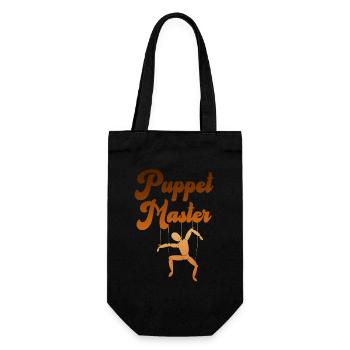 Silhouette du marionnettiste - Sac à bouteille - noir - Devant