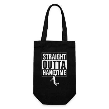 Straight Outta Hangtime Basketball Sport  - Geschenkbeutel für Flaschen - Schwarz - Vorne