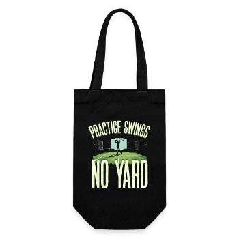 Golf Simulator Practice Swings No Yard - Gift Bag for Bottles - black - Front