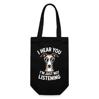 Whippet Sayings Dog Funny Whippet Gift - Gift Bag for Bottles - black - Front