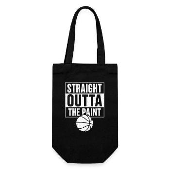 Straight Outta The Paint Basketball Sport  - Geschenkbeutel für Flaschen - Schwarz - Vorne