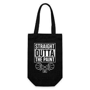 Straight Outta The Paint Basketball Sport - Gift Bag for Bottles - black - Front