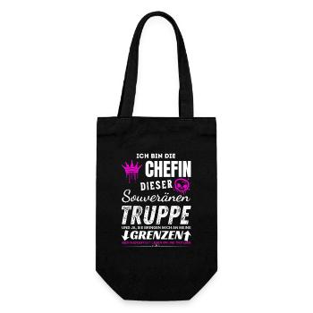 Chefin dieser Souveränen Truppe Chefin Geschenke - Gift Bag for Bottles - black - Front