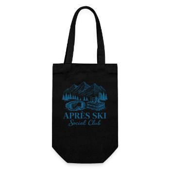 Après Ski Club Ski Party Winter Holiday - Gift Bag for Bottles - black - Front