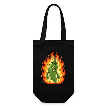 Fiery Chili Fighter - Gift Bag for Bottles - black - Front