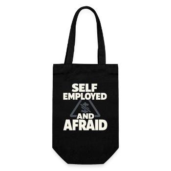 Self-employed freelancer Steuerhumor 1099 Life - Gift Bag for Bottles - black - Front