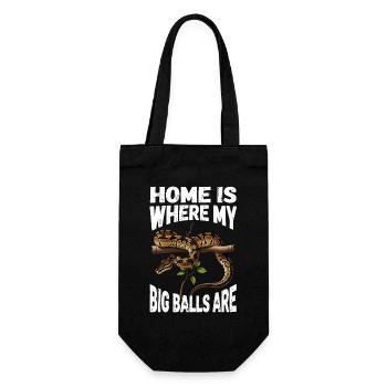 King Python Snakes Lover Terrarium Python - Gift Bag for Bottles - black - Front