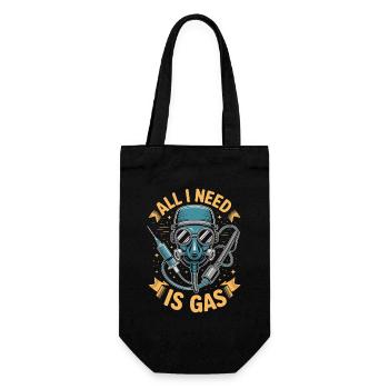 Anesthesiologist I Need Is Gas Anesthesia - Geschenkbeutel für Flaschen - Schwarz - Vorne