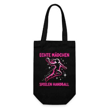 Handball Liebhaber Handball Sport Spieler Handball - Geschenkbeutel für Flaschen - Schwarz - Vorne