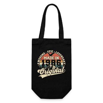 Cadeau d’anniversaire vintage original de 1986 - Sac à bouteille - noir - Devant