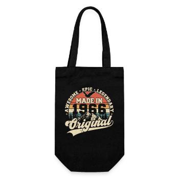 Cadeau d’anniversaire vintage original de 1966 - Sac à bouteille - noir - Devant