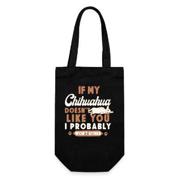 Chihuahua Chihuahueño If My - Gift Bag for Bottles - black - Front