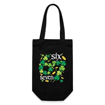 Ireland Irish Shamrock St. Patricks Day 6 7 Memes - Gift Bag for Bottles - black - Front