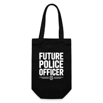 Zukünftiger Polizist - Geschenkbeutel für Flaschen - Schwarz - Vorne