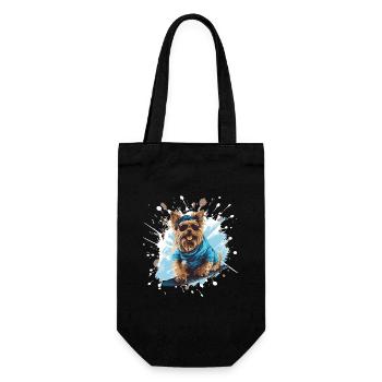 Yorkshire Terrier Dog Snowboard - Sac à bouteille - noir - Devant