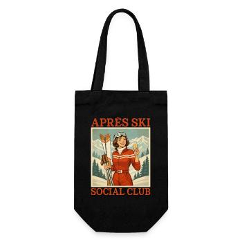 Après Ski Social Club - Geschenkbeutel für Flaschen - Schwarz - Vorne