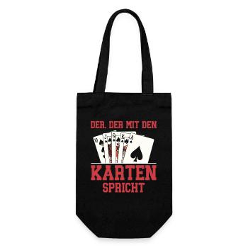 Chemise de poker drôle - Sac à bouteille - noir - Devant