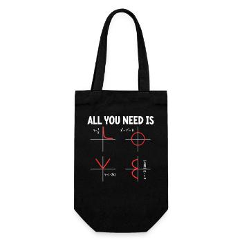What part of don't you mess up math - Gift Bag for Bottles - black - Front
