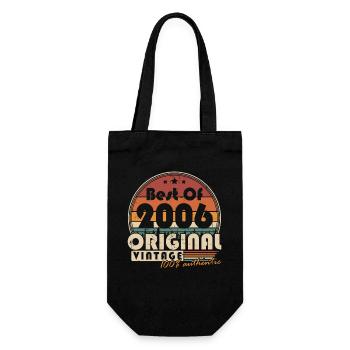 Original 2006 Vintage Vintage Birthday Gift - Gift Bag for Bottles - black - Front