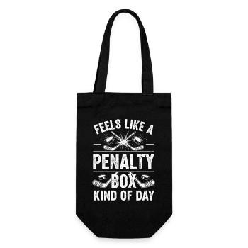 hockey - Gift Bag for Bottles - black - Front