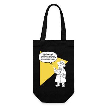 Hello aunt - pick up? Your sister is funny annoying - Gift Bag for Bottles - black - Front