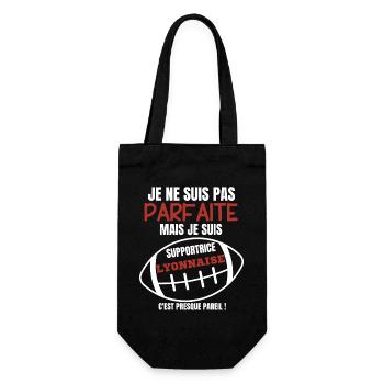 Supportrice Rugby Lyonnaise Humour - Sac à bouteille - noir - Devant