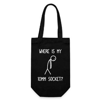 Where is my 10mm Car lover car guy mechanic - Geschenkbeutel für Flaschen - Schwarz - Vorne