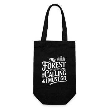 The Forest is Calling & I Must Go - Gift Bag for Bottles - black - Front