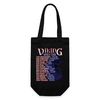 Viking Valhalla Norse Mythology World Tour - Gift Bag for Bottles - black - Front