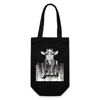 GOAT Street Style – Urban Design - Gift Bag for Bottles - black - Front