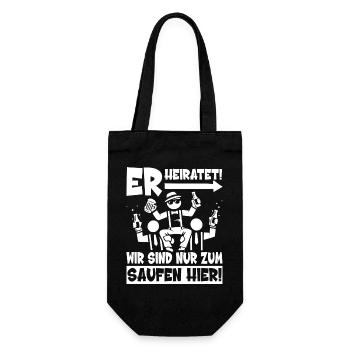 T-shirt de fête de garçon Hommes Chemises de fête de garçon - Sac à bouteille - noir - Devant