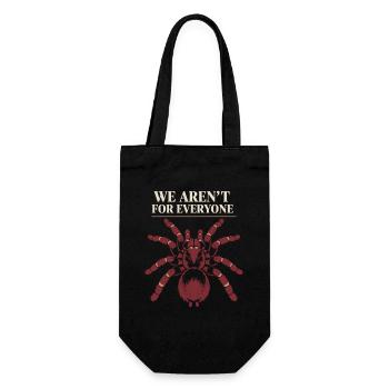 Tarantula Tarantula Holder Spider Owner - Gift Bag for Bottles - black - Front