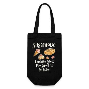 Citation de dessert Sugarholic Tee - Sac à bouteille - noir - Devant