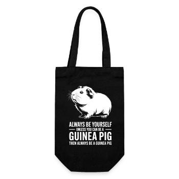 Guinea Pig Sayings Guinea Pig Gift - Gift Bag for Bottles - black - Front