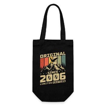 2006 Original Vintage Birthday Gift - Gift Bag for Bottles - black - Front