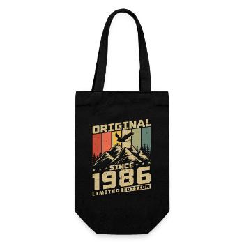 Cadeau d’anniversaire vintage original de 1986 - Sac à bouteille - noir - Devant