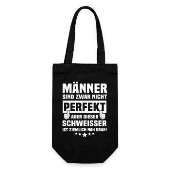 welder - Gift Bag for Bottles - black - Front