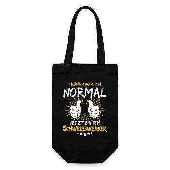 Welding Worker Saying - Gift Bag for Bottles - black - Front